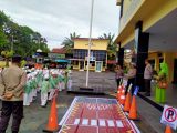 Pengenalan Zona Aman Sekolah, PAUD RA Al Huda Kunjungan Edukatif ke Polresta Bengkulu 